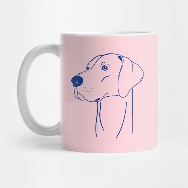 Weimaraner (Pink and Blue) by illucalliart